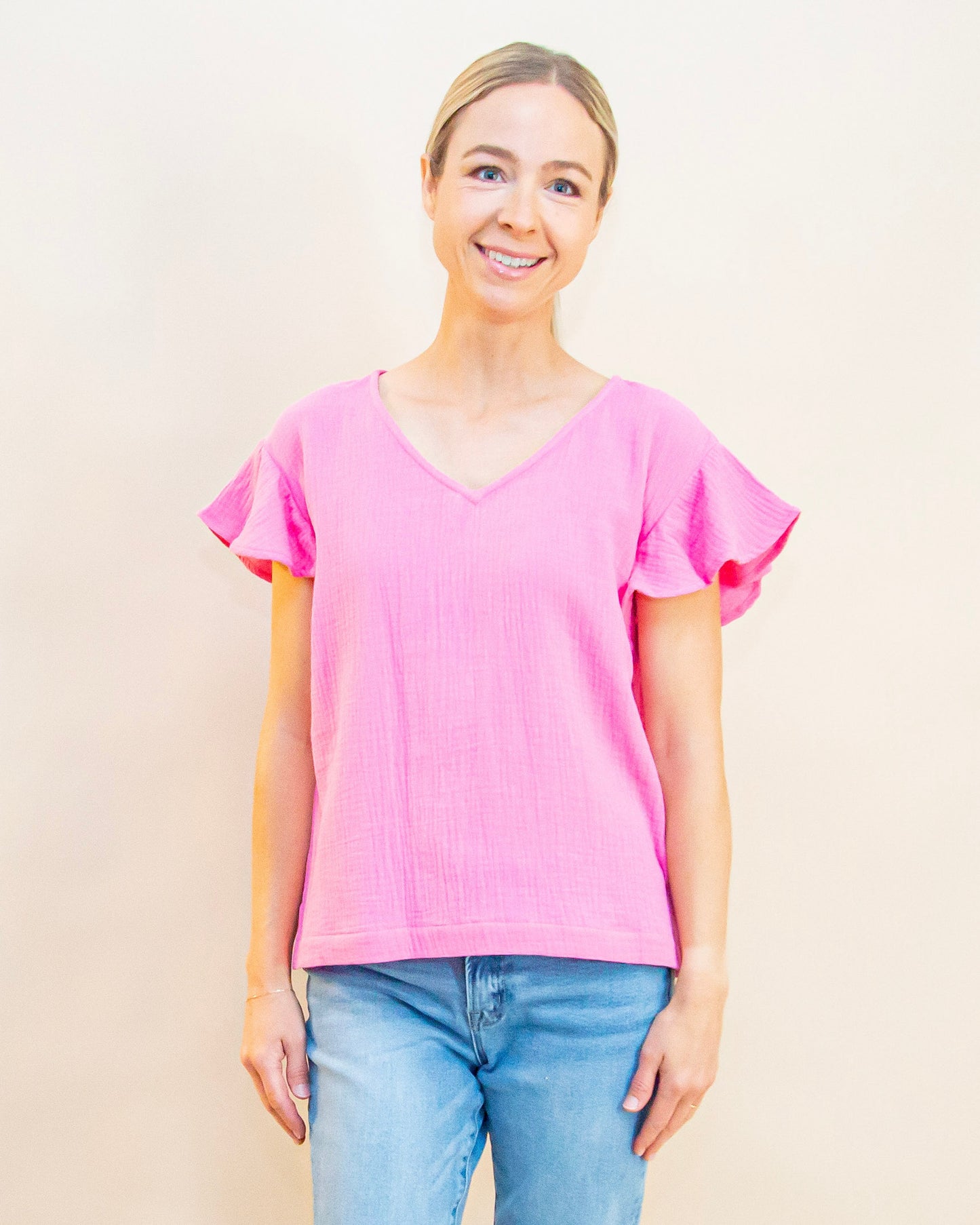Bright Idea Top in Fuchsia (9015429398779)