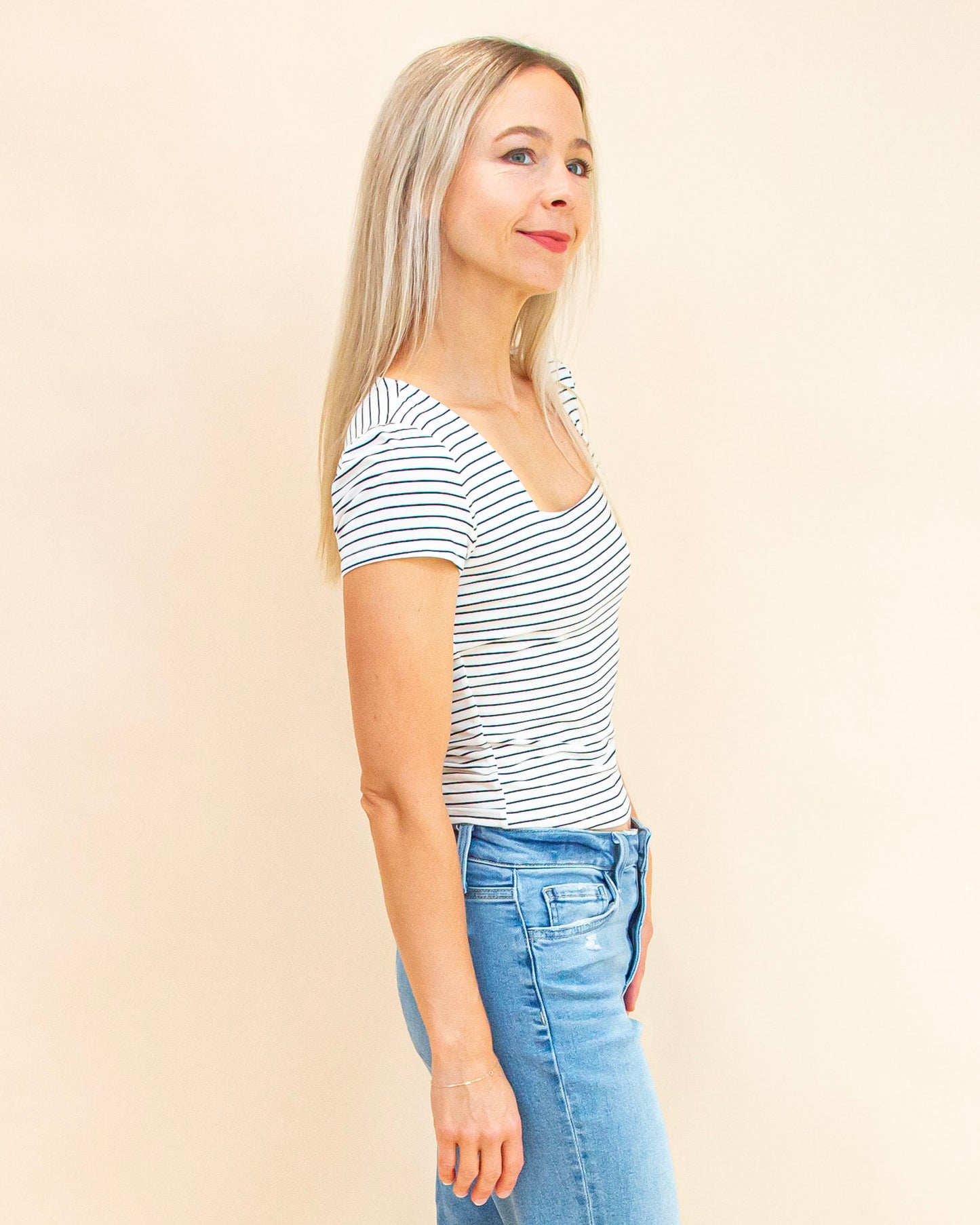 Keeping it Classic Top in Dark Navy (9065160802555)