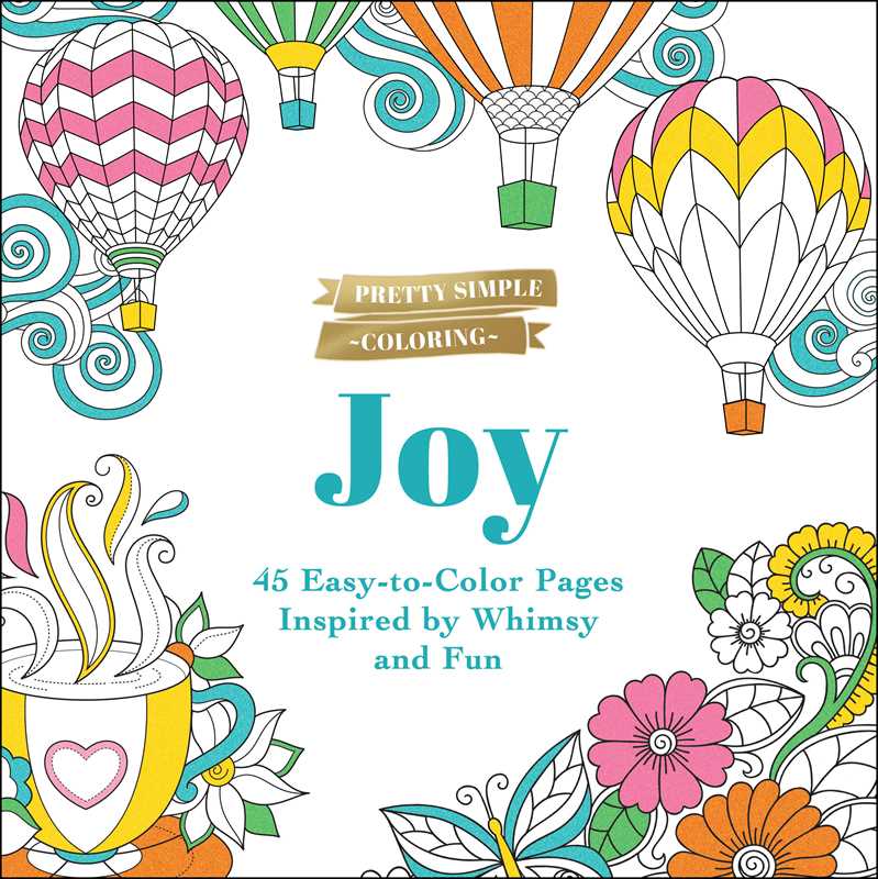 Pretty Simple Coloring: Joy by Adams Media: Paperback; 96 pages / English (8912310731003)