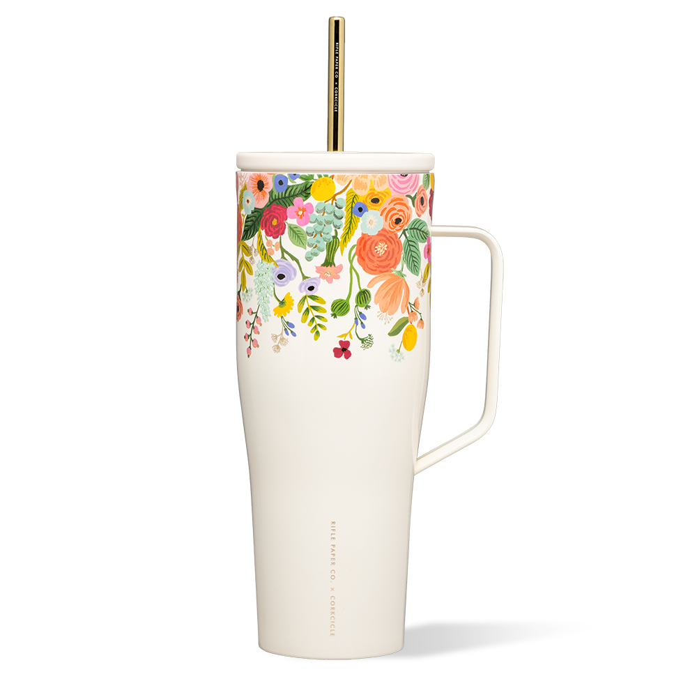 Cold Cup XL - 30oz Rifle Paper - Garden Party Cream (9015450992891)