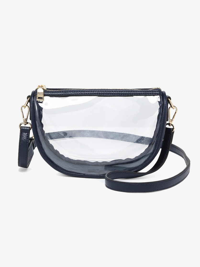 Peyton Clear Crossbody in Navy (9103188590843) (9103191802107)