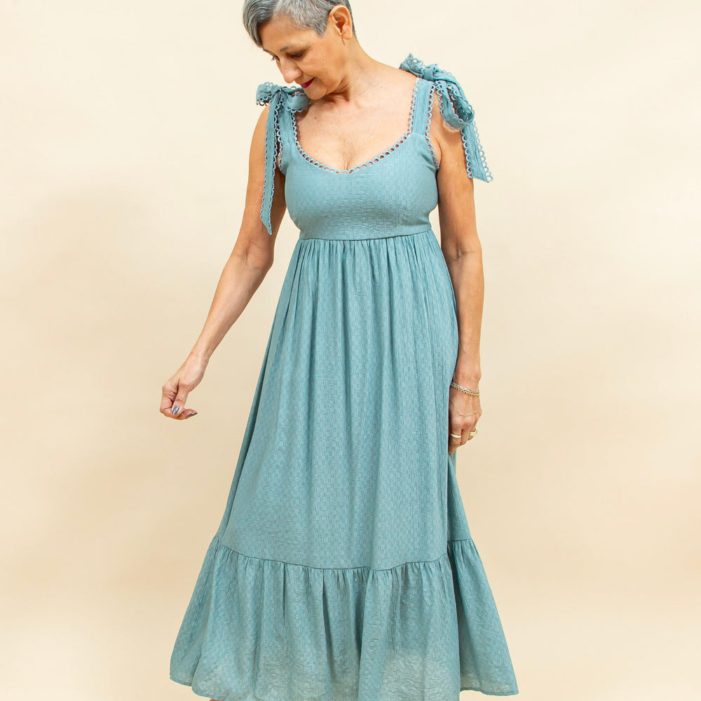 Warm Days Ahead Dress in Dusty Mint (8955530576123)