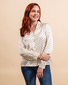  Productive Day Blouse in White (8158789927163)