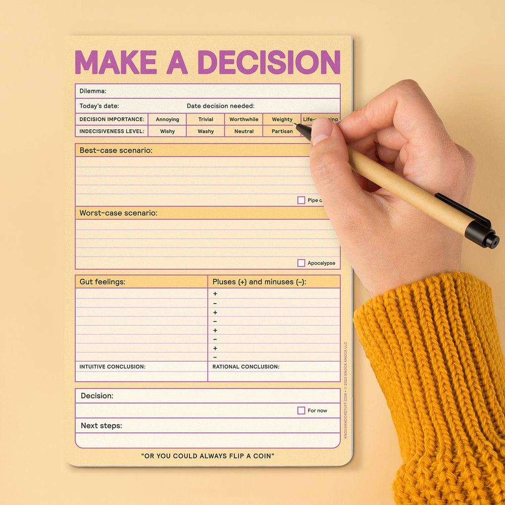 
                  
                    Make a Decision Pad (Pastel Version) (8907322687739)
                  
                