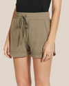 On The Run Shorts in Olive (8071269875963)