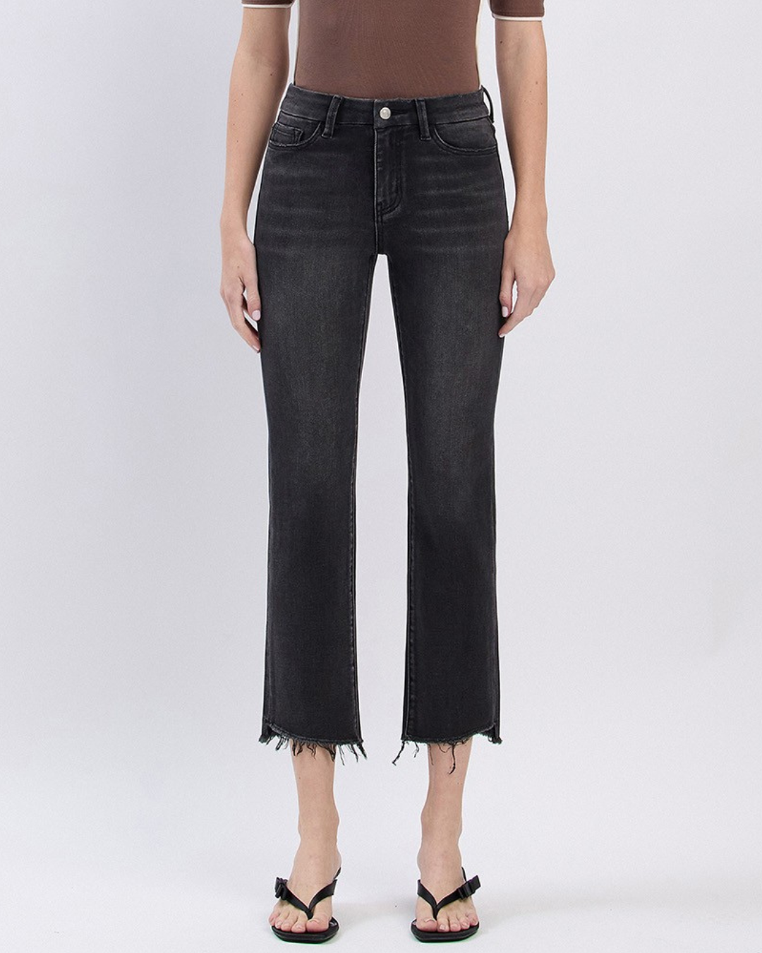Sweeten High Rise Slim Straight Jeans (8964035936507)