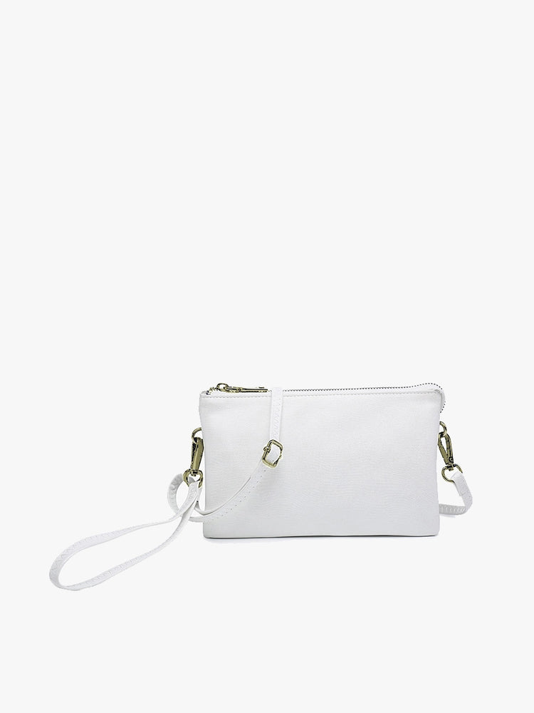 
                  
                    Riley Glitter Crossbody/Wristlet in White (8775101645051)
                  
                