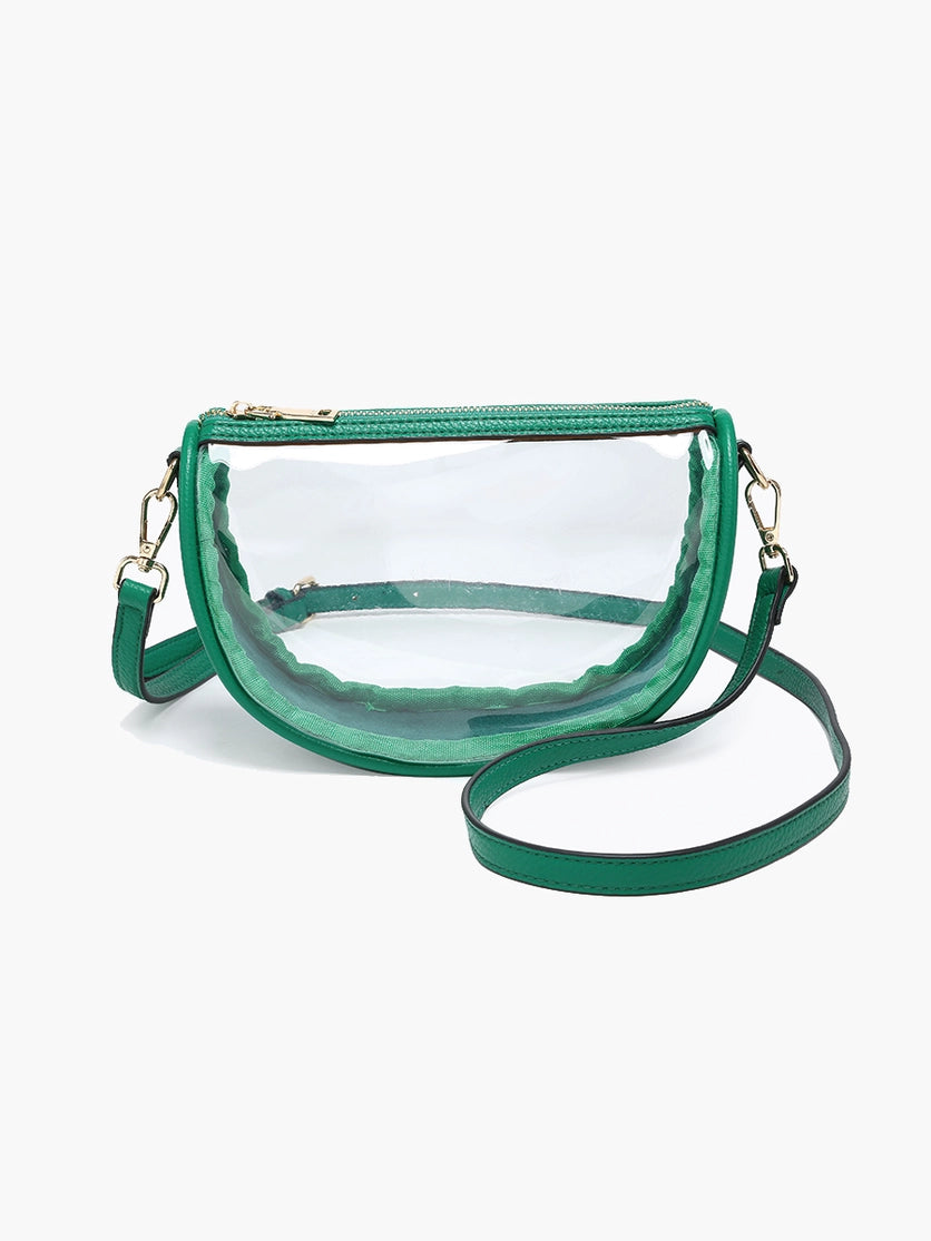Peyton Clear Crossbody in Green (9103191802107)