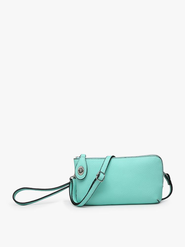 
                      
                        M1818 Kendall Crossbody/Wristlet w/ Twist Lock Closure: Aqua (8693404336379)
                      
                    