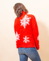 Snow's Falling Down Sweater in Red (8156755394811)