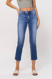  5 Steps To Heaven Mid Rise Crop Straight Jeans (8330545856763)