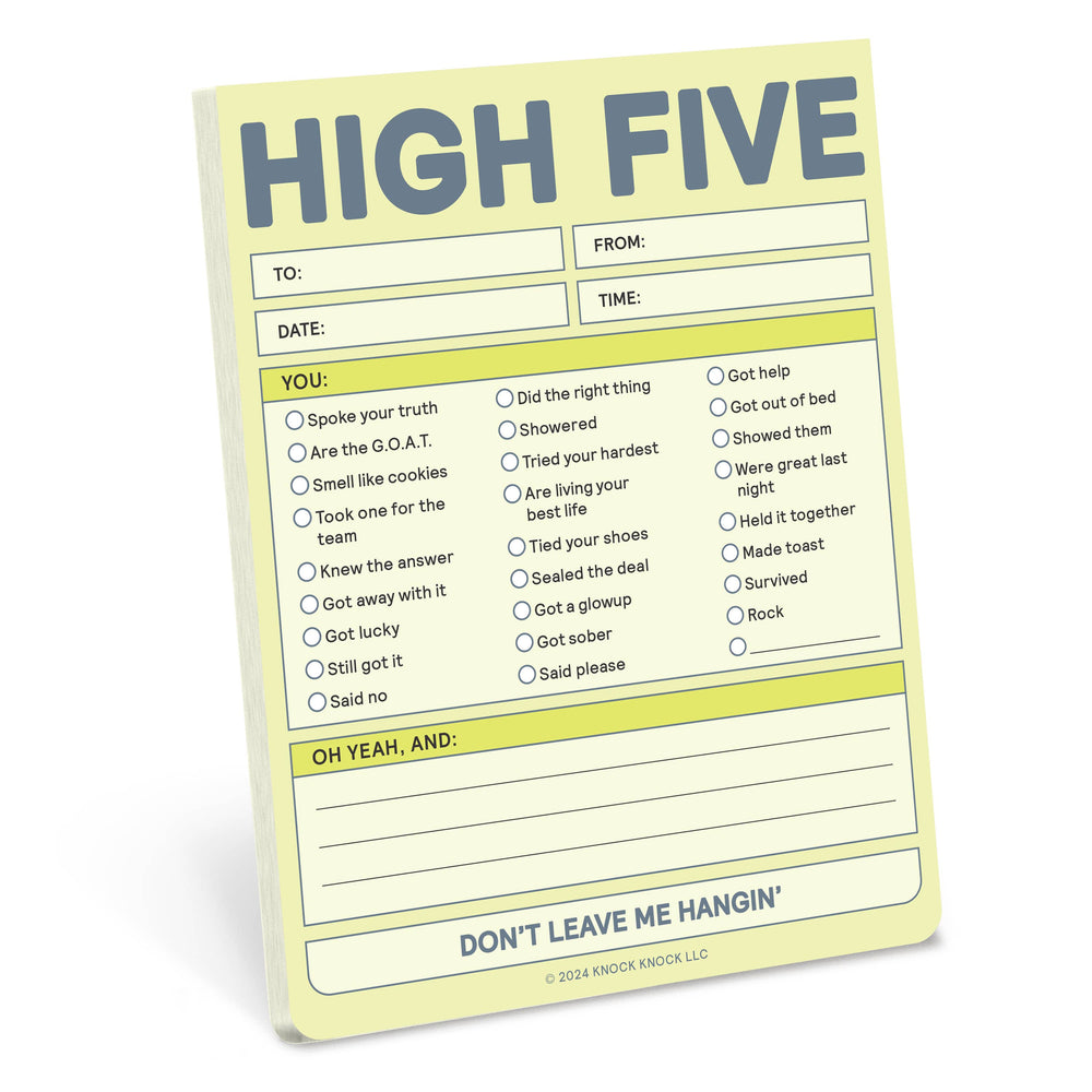 High Five Nifty Note Pad (Pastel Version) (8907323080955)