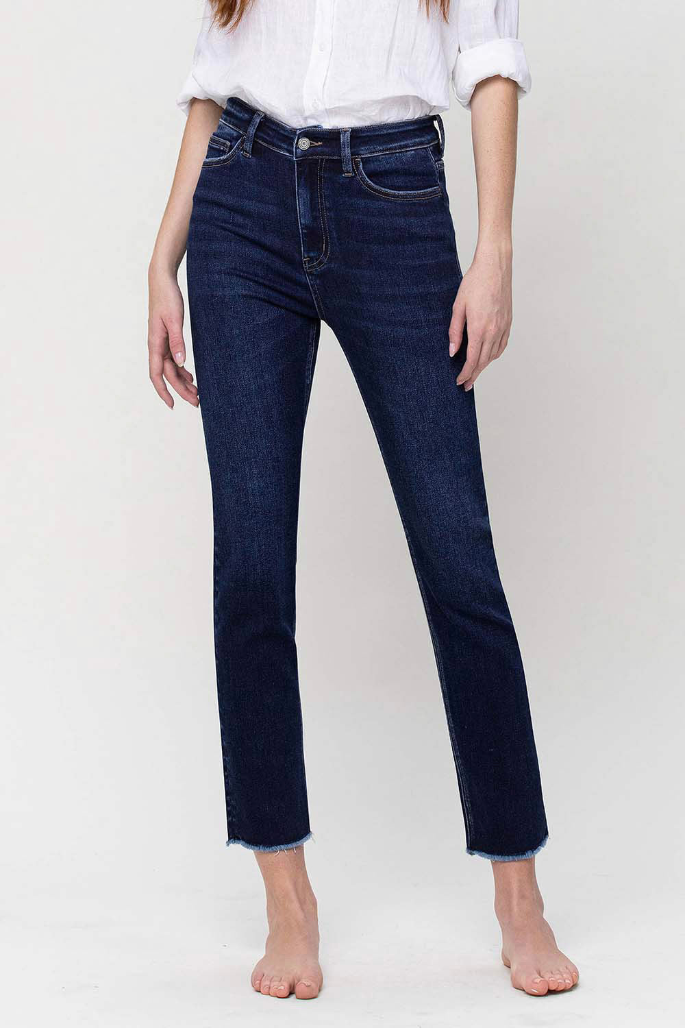 Growing Light Super High Rise Slim Straight Jeans (8330545987835)