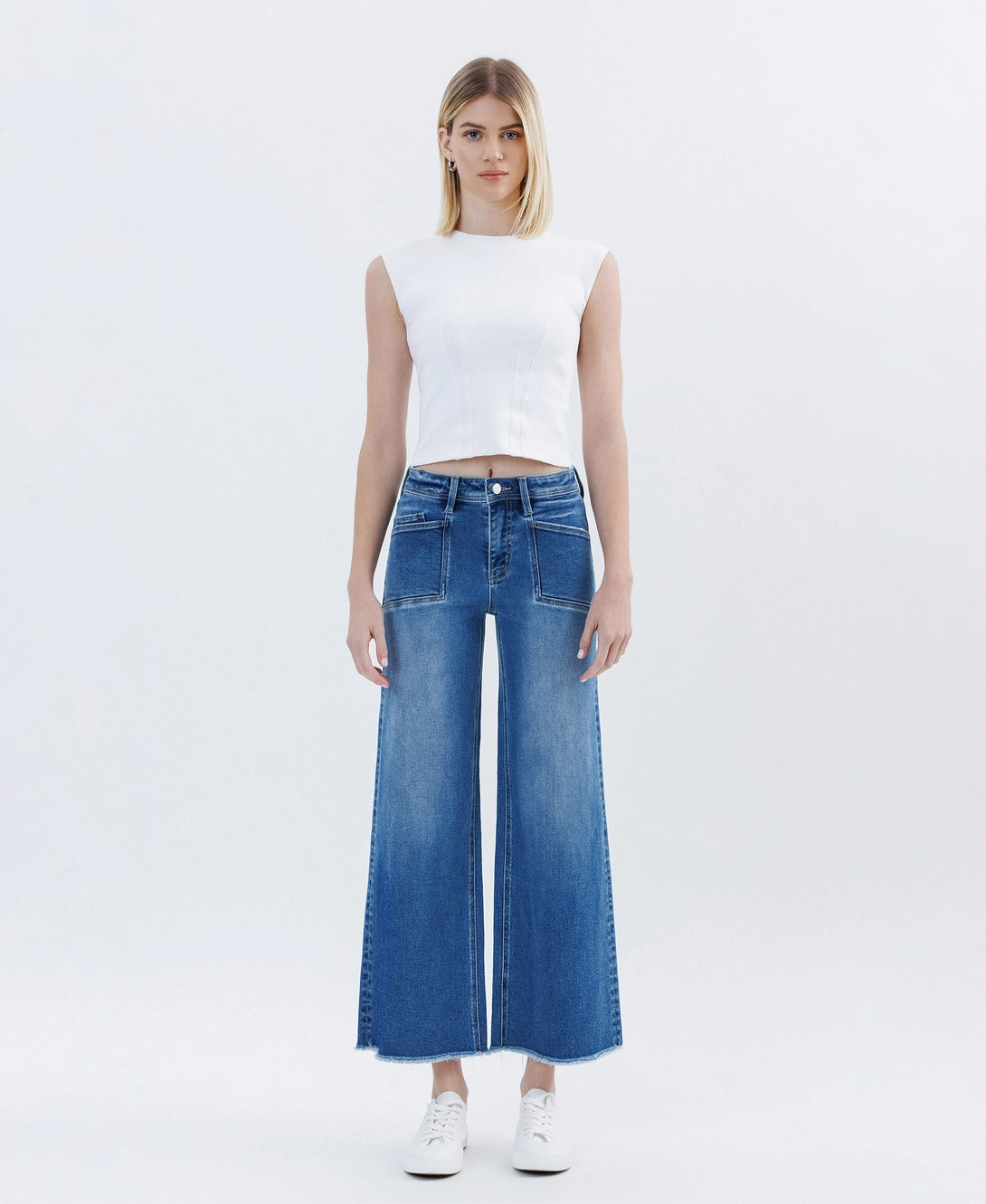 Advocates High Rise Wide Leg Ankle Jeans (8992156319995)