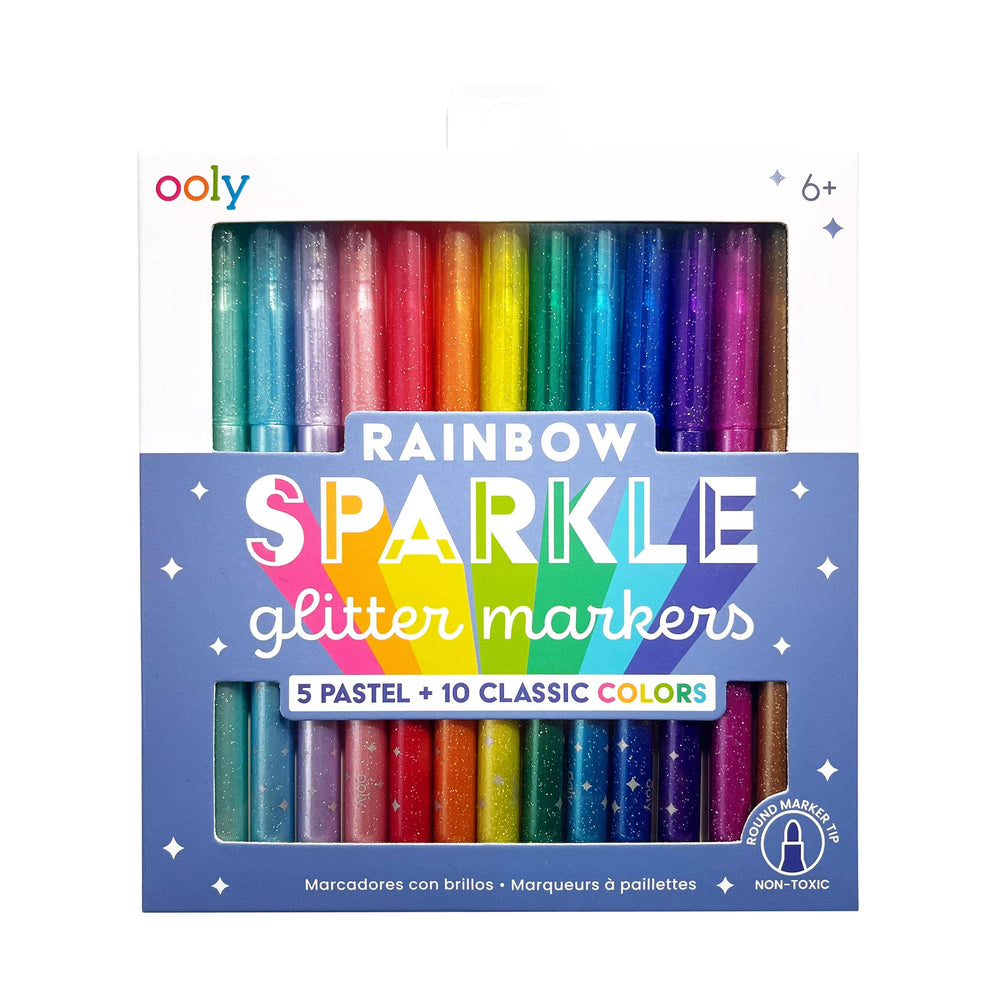 
                  
                    Rainbow Sparkle Glitter Markers - Set of 15 (8912308895995)
                  
                