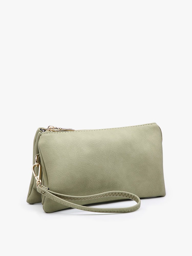 
                      
                        M013 Riley Monogrammable 3 Compartment Crossbody/Wristlet: Avocado (8693402009851)
                      
                    