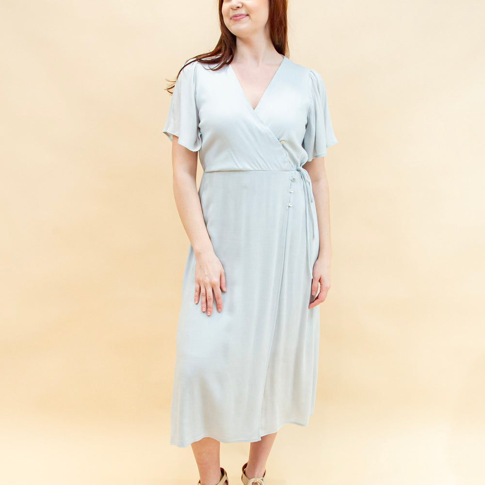 Simply Darling Dress in Dusty Blue (8940314329339)