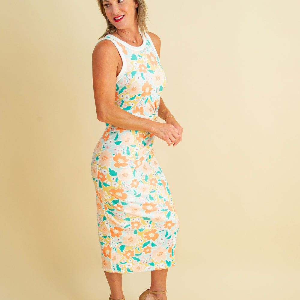 Yes to Paradise Dress in Yellow Multi (8657370317051)