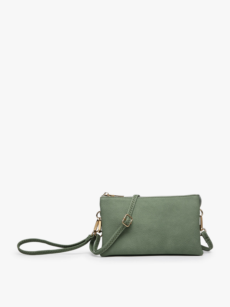 
                      
                        M013 Riley Monogrammable 3 Compartment Crossbody/Wristlet: Avocado (8693402009851)
                      
                    