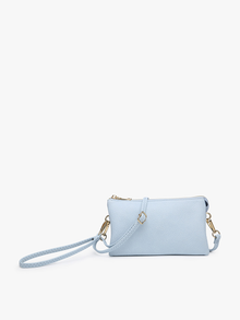  M013 Riley Monogrammable 3 Compartment Crossbody/Wristlet: Baby Blue (8372469694715)