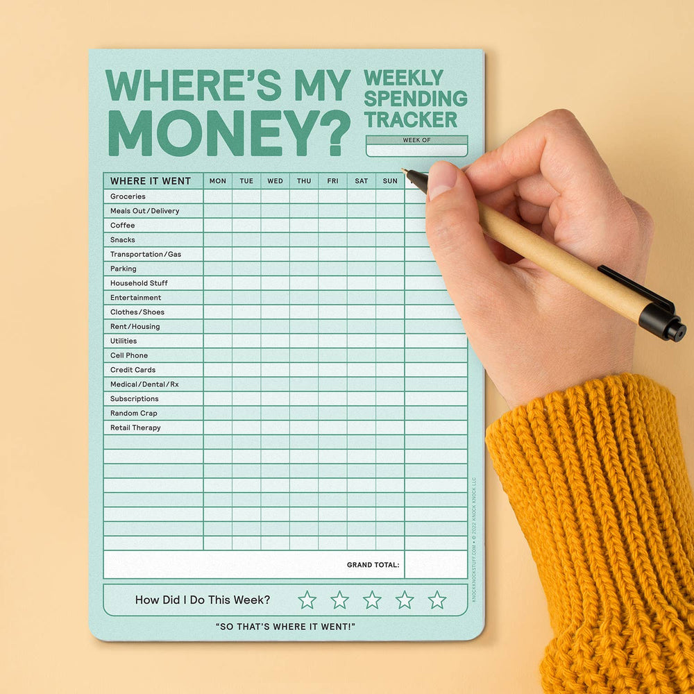 
                  
                    Weekly Money Tracker Pad (8894438310139)
                  
                