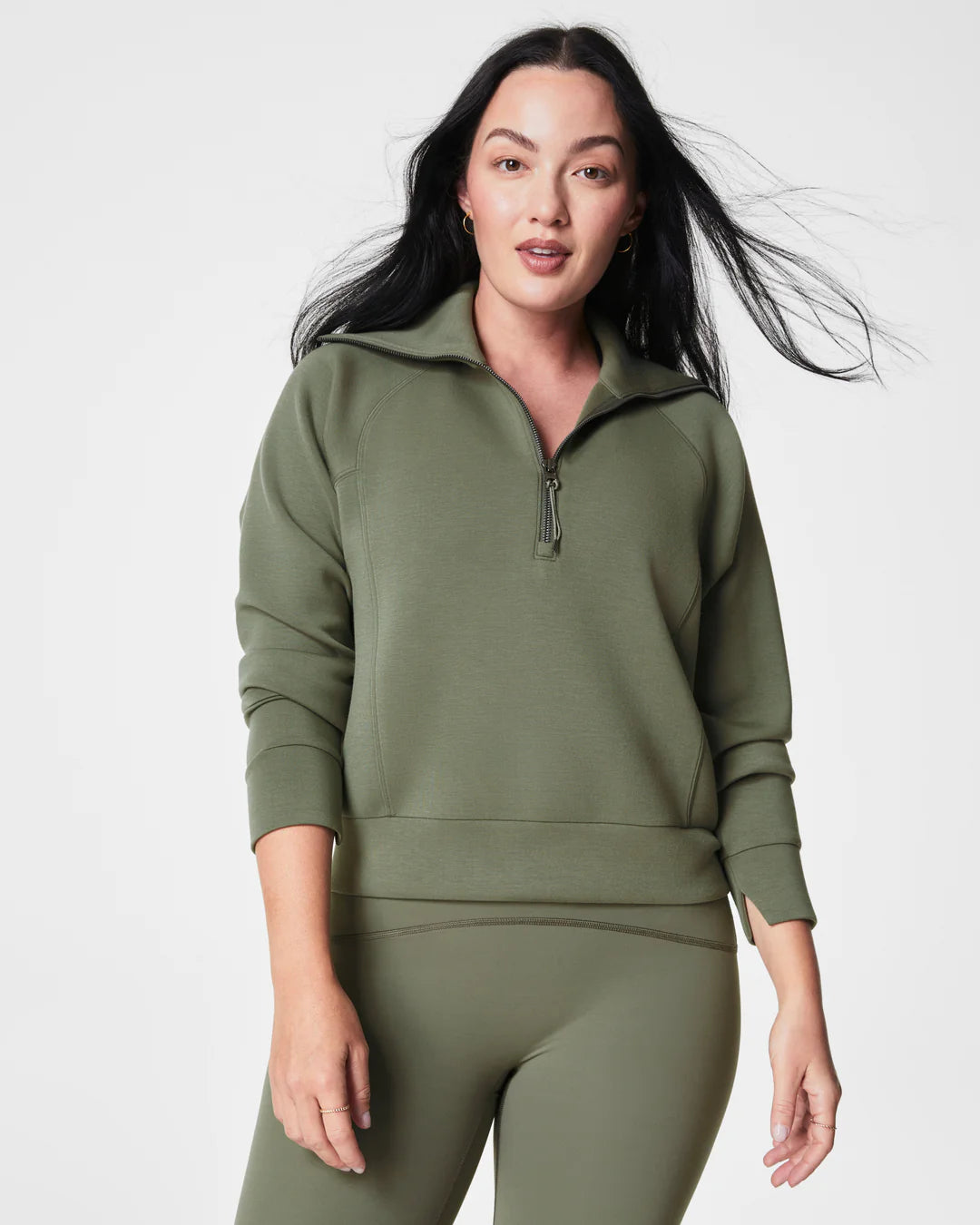 Airessentials Half Zip in Clover (8781142163707)