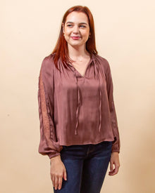  Evening Elegance Top in Cocoa (8157299474683)