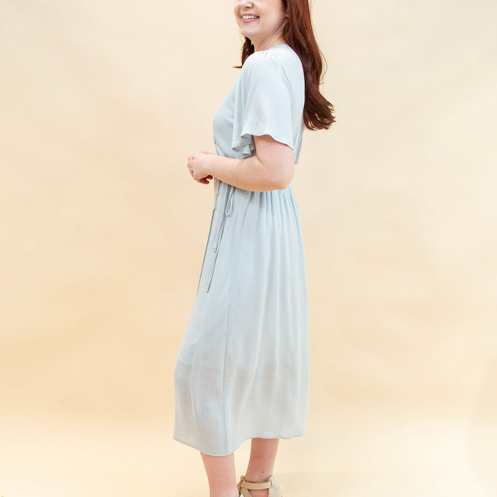 Simply Darling Dress in Dusty Blue (8940314329339)