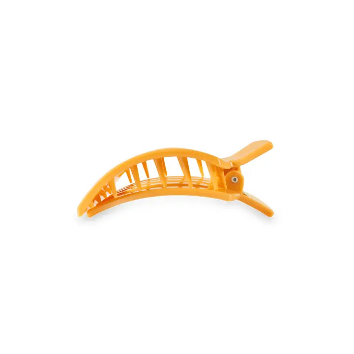 Teleties Small Flat Square Clip in Mango for it! (9039376941307)