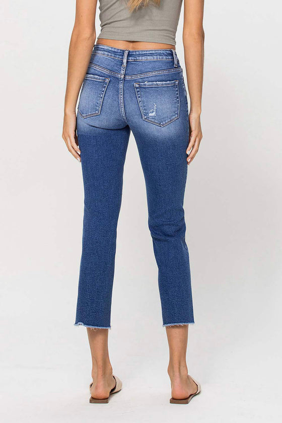 5 Steps To Heaven Mid Rise Crop Straight Jeans (8330545856763)