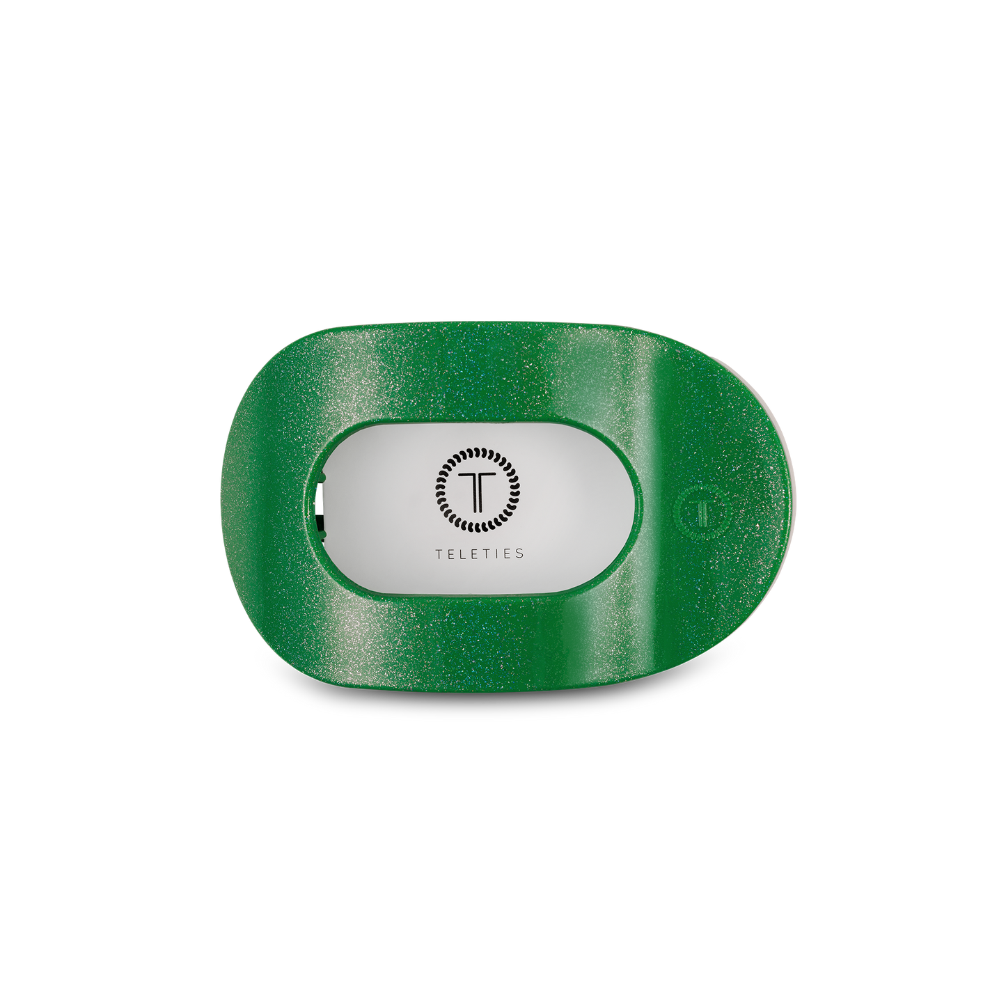 Round Flat Hair Clip | Small | Shamrock Shimmer (9100171772155)