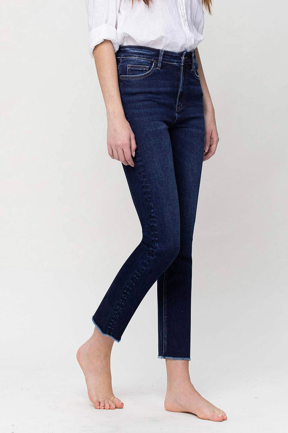 Growing Light Super High Rise Slim Straight Jeans (8330545987835)