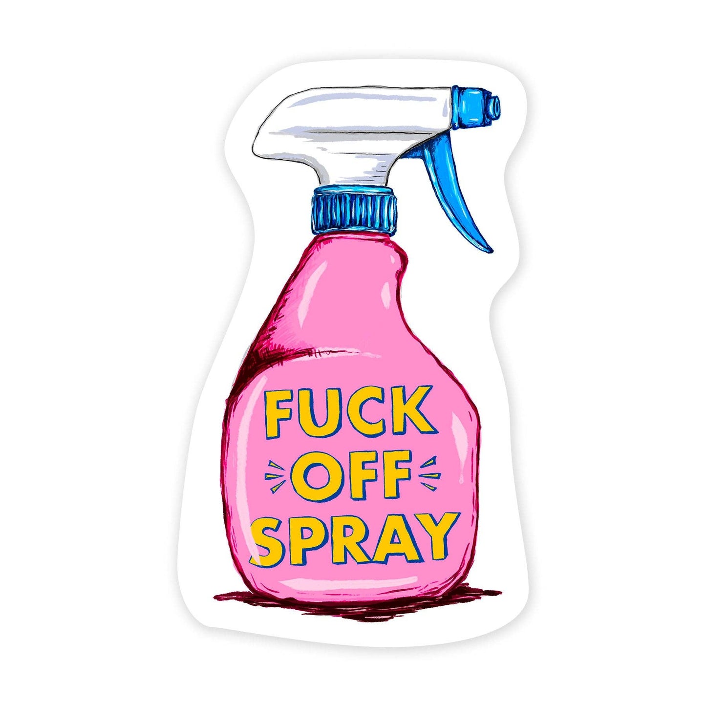 Fuck Off Spray - Mini Sticker: No Barcode (8893109797115)