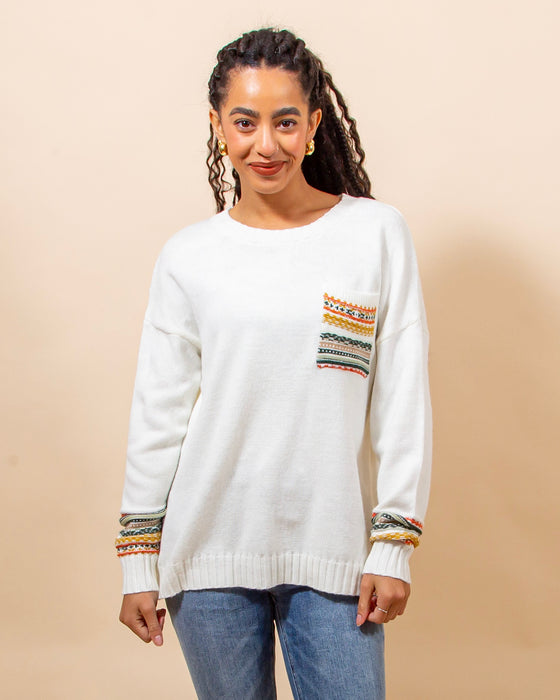 Pure Intentions Sweater in Ivory (8156755198203)