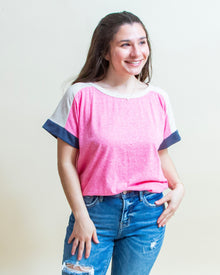  Staying Busy Tee in Hot Pink (8327172063483)