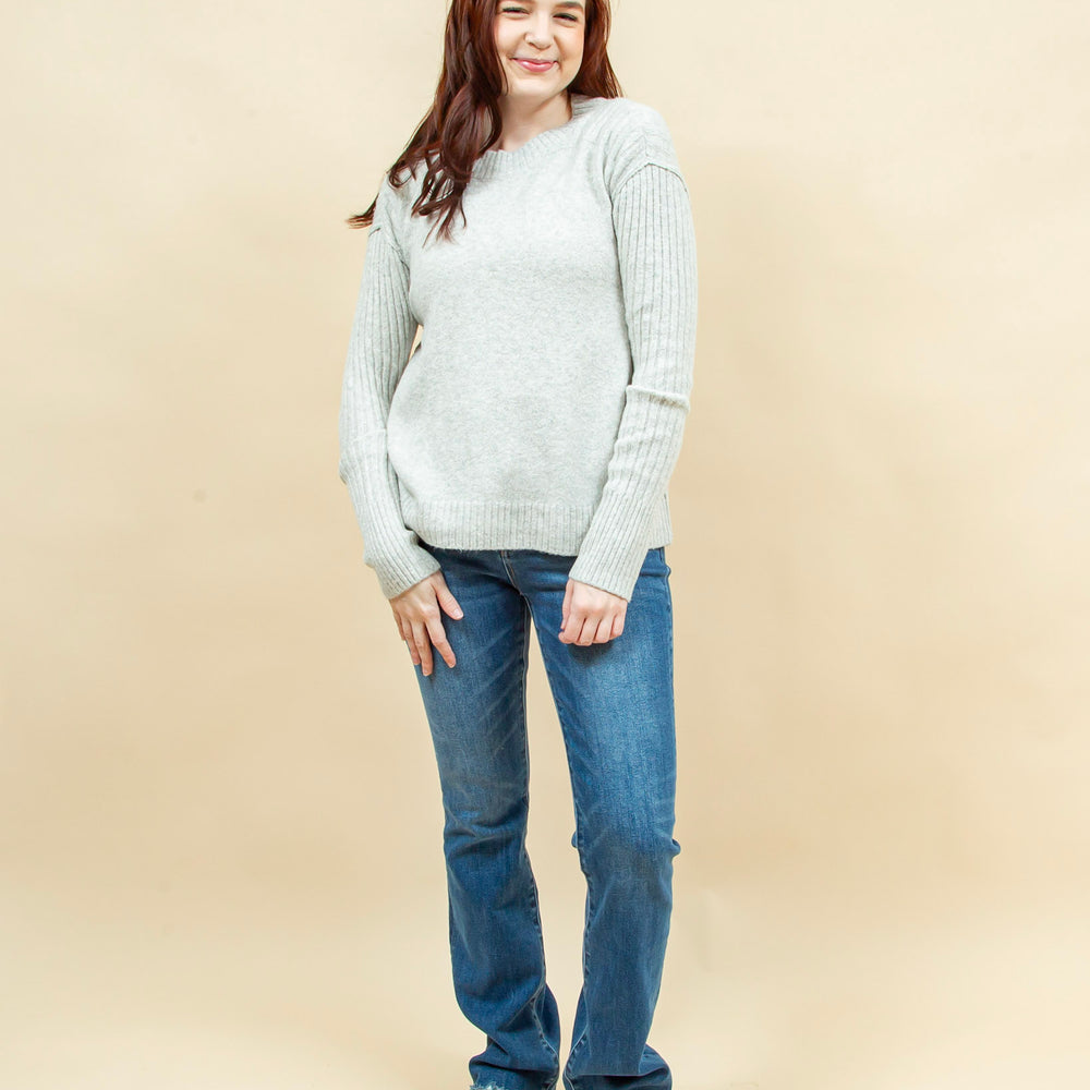 
                  
                    Silver Lining Sweater in Light Heather Grey (8941296025851)
                  
                