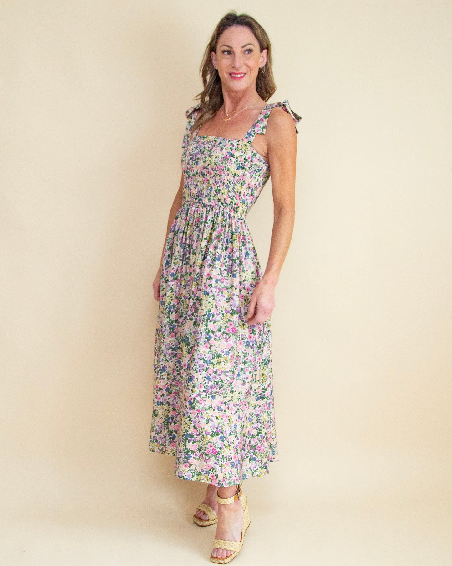 Meant to Wander Dress in Pink/Green - Medium Meant to Wander Dress in Pink/Green - Medium