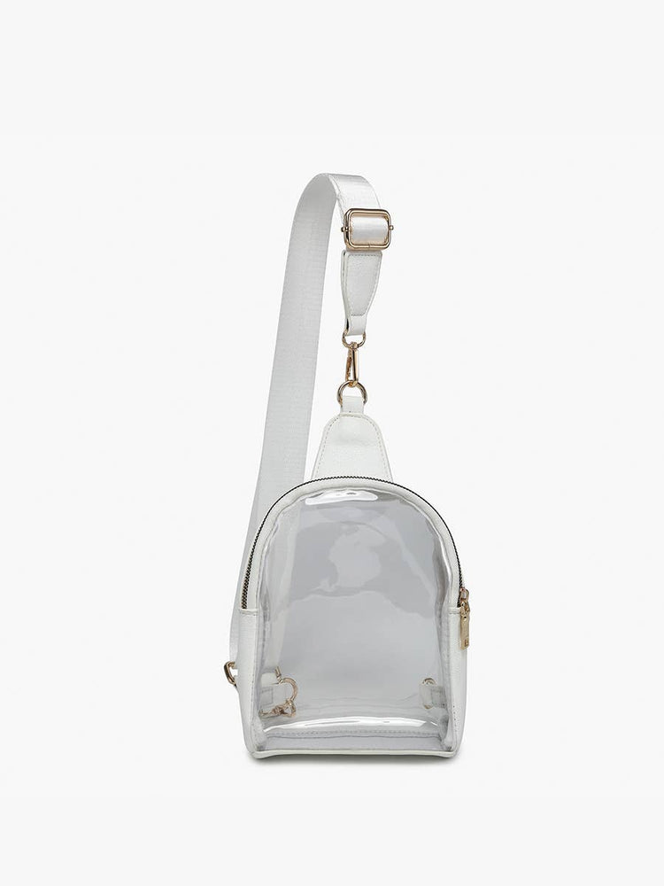 
                  
                    M2436CR Ellen Clear Sling Bag w/ Removable Guitar Strap: Taupe (8894443487483)
                  
                