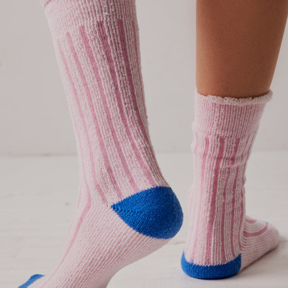 Plush Inside Out Crew Socks in Bubblegum (8159742525691)