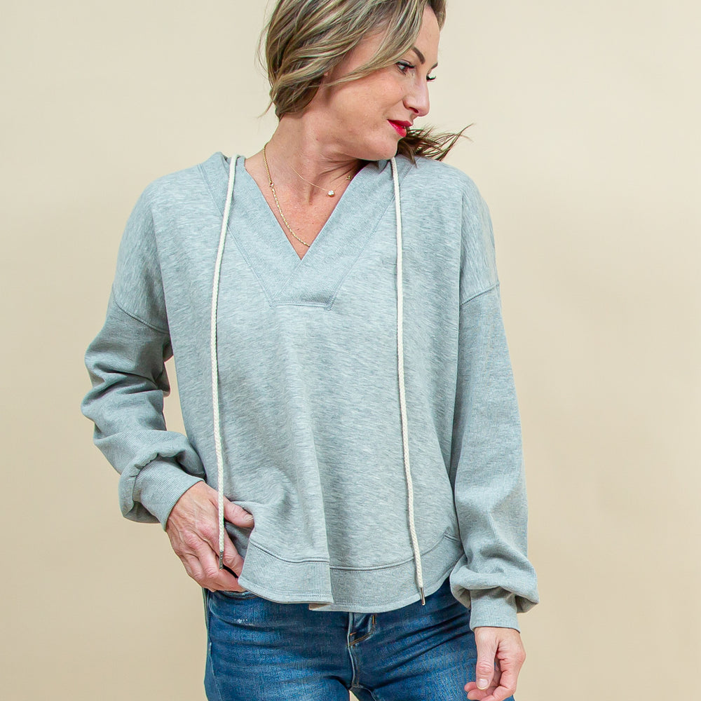 
                  
                    Effortless Ease Hoodie in Heather Grey (8921867878651)
                  
                