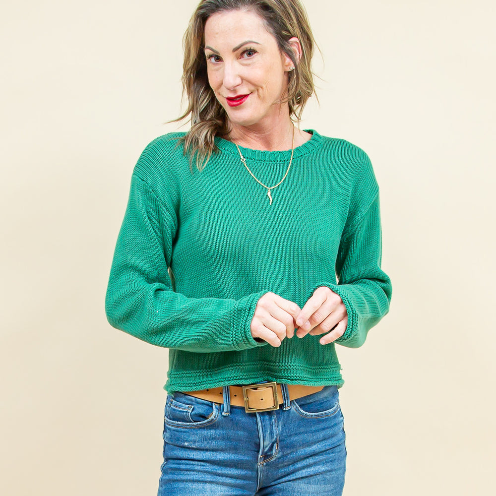 
                  
                    Emerson Sweater in Botanical Green (8921149833467)
                  
                