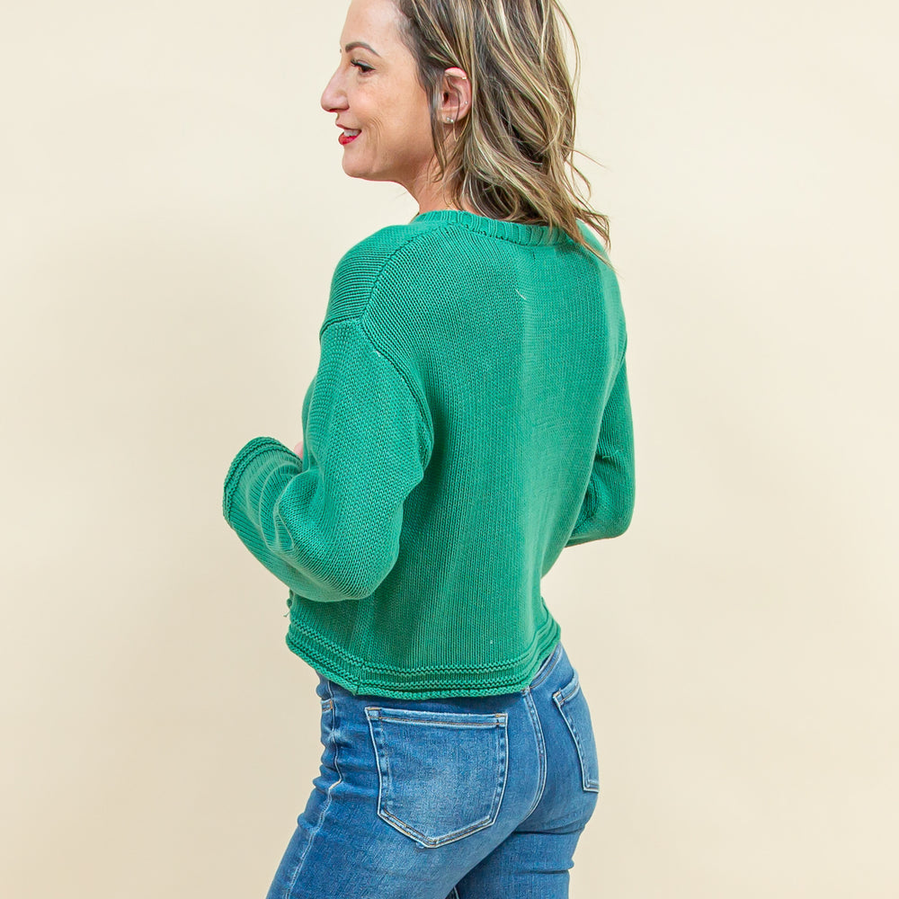 Emerson Sweater in Botanical Green (8921149833467)