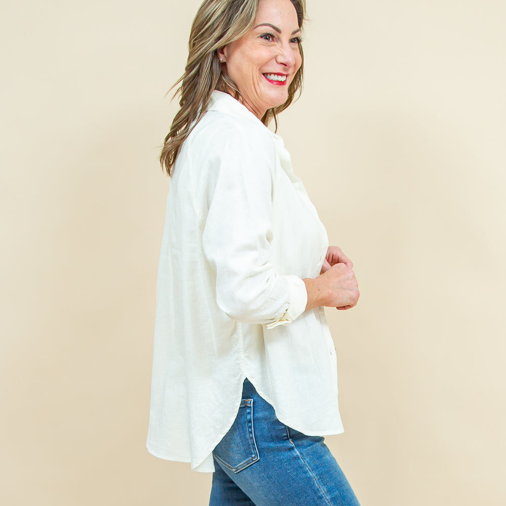 
                  
                    The Perfect Linen Top in White (8921153077499)
                  
                