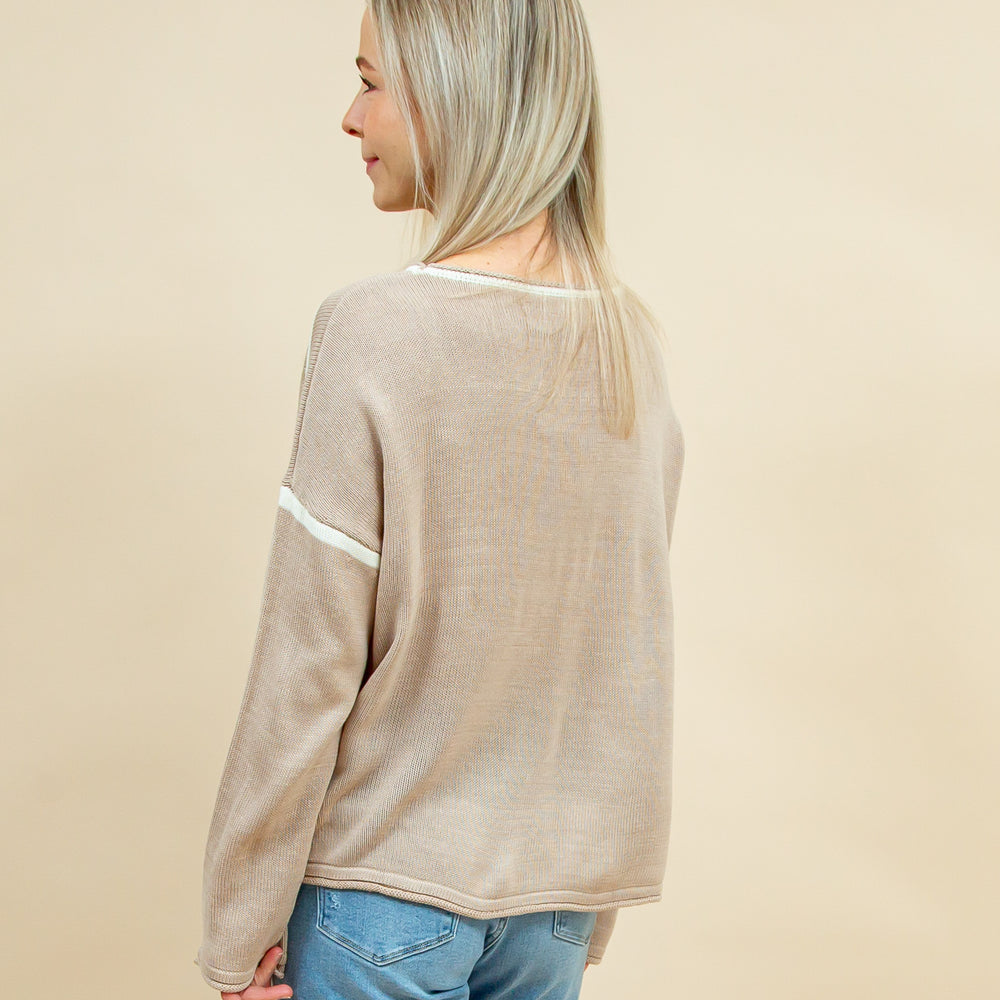 
                  
                    True to Comfort Sweater in Tan/Cream (8921867780347)
                  
                