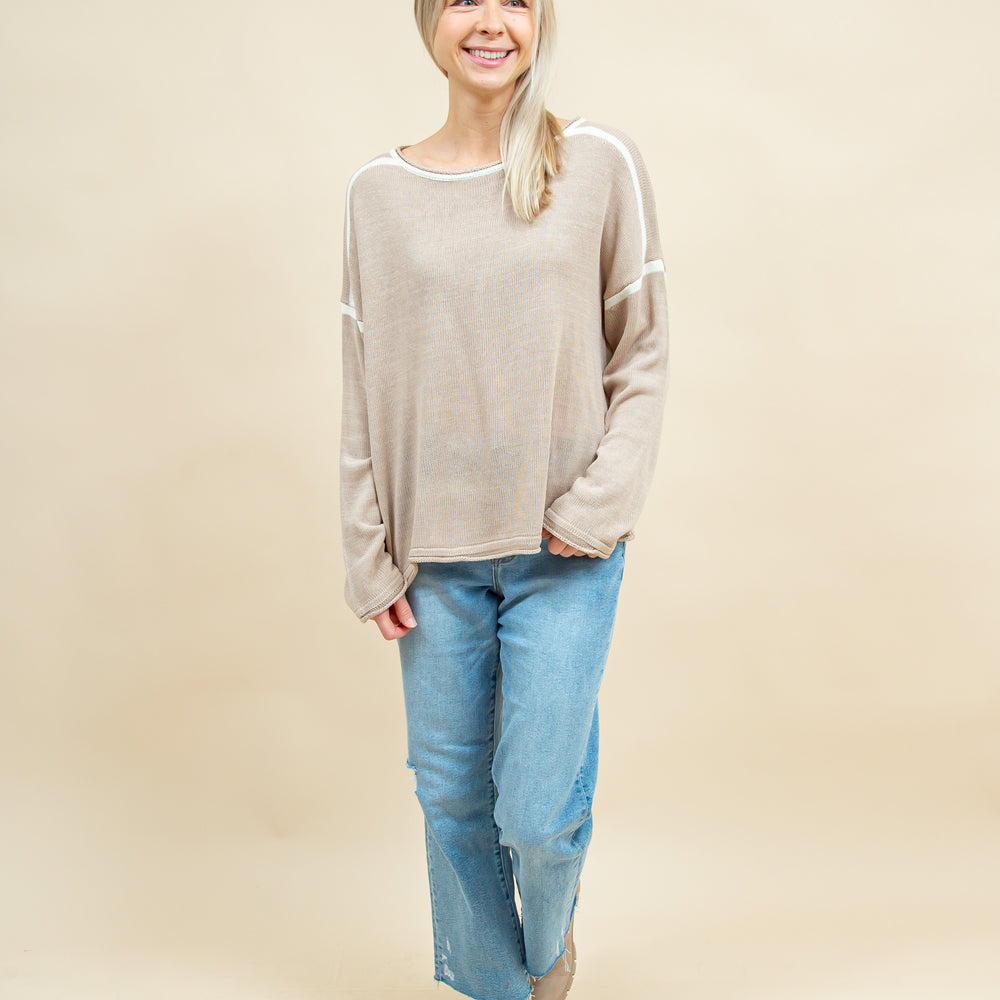 
                  
                    True to Comfort Sweater in Tan/Cream (8921867780347)
                  
                