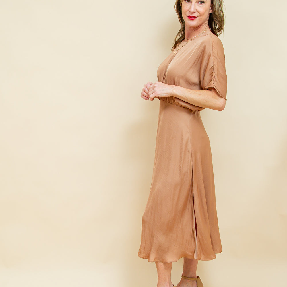 Savor the Moment Midi Dress in Macchiato (8921868173563)