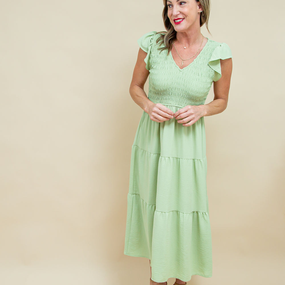 
                  
                    Drifting to You Dress in Sage (8769058570491)
                  
                