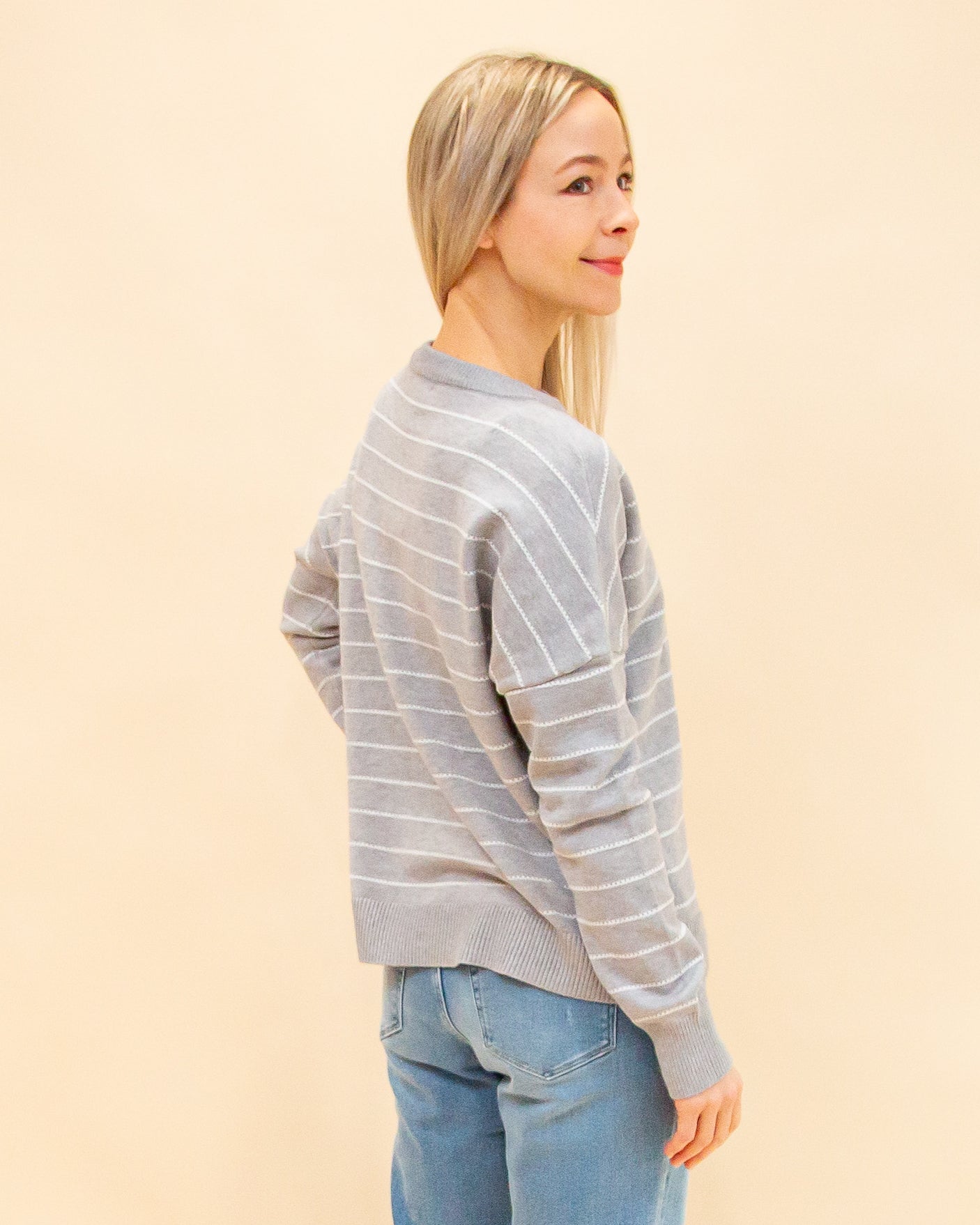 Here With You Sweater in Heather Grey (8912379281659)