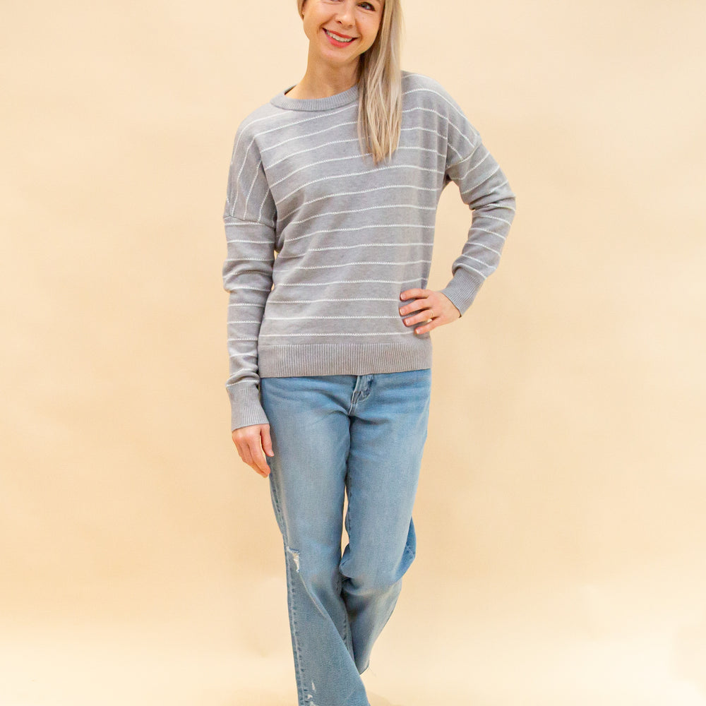 
                  
                    Here With You Sweater in Heather Grey (8912379281659)
                  
                