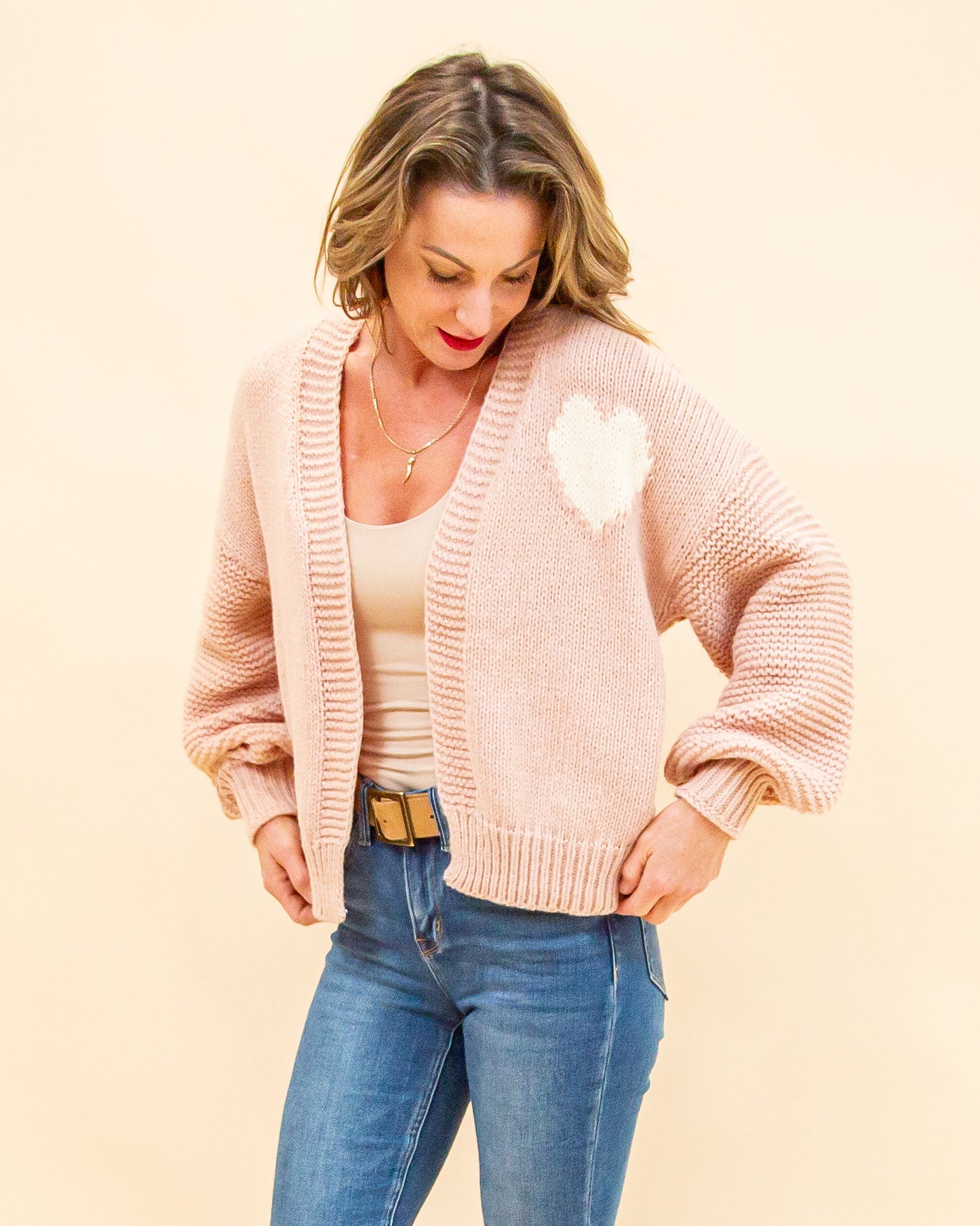 Loving You Cardigan in Pink (8904839233787)